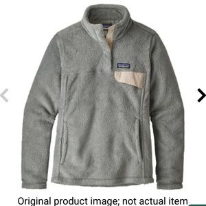 Patagonia, gray women’s re-tool snap T fleece pullover-M.  Excellent condition